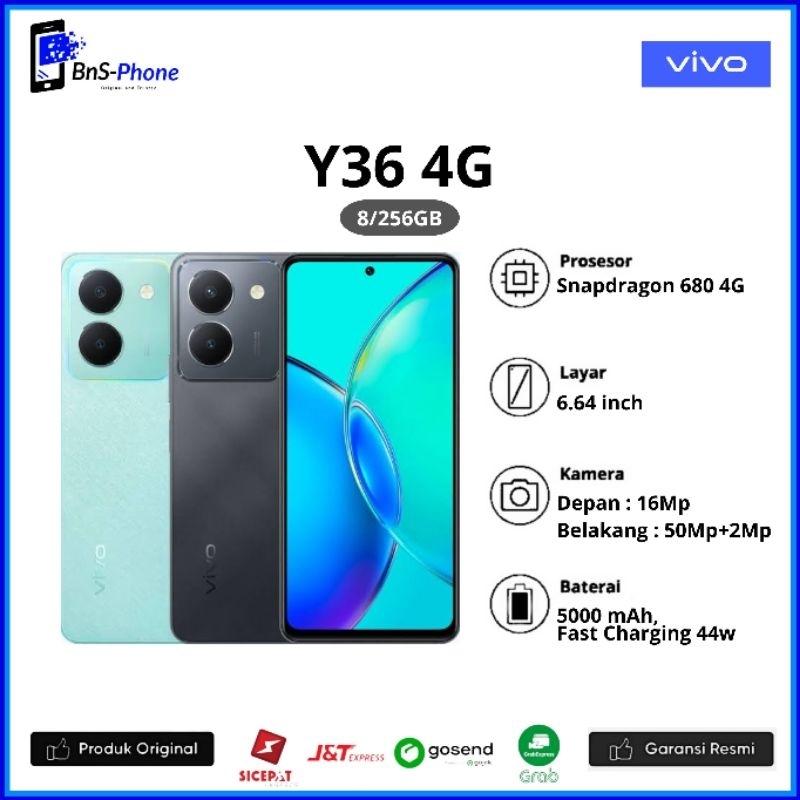 Vivo Y36 4G 8/256GB Garansi Resmi