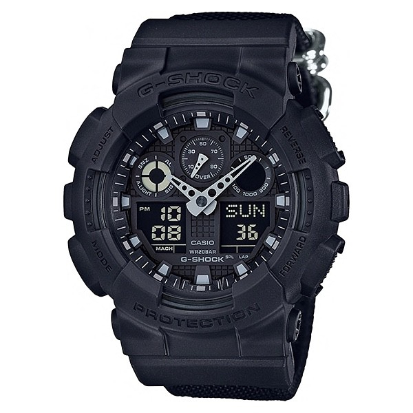 JAM TANGAN PRIA CASIO GA-100BBN-1A CASIO PRIA ORIGINAL