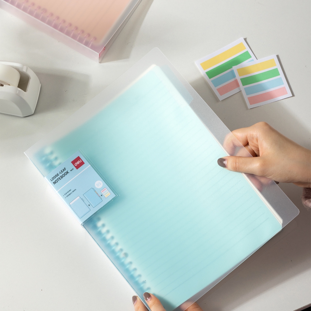 

Deli Buku Catatan Binder / Loose Leaf Notebook 60 Halaman EN021