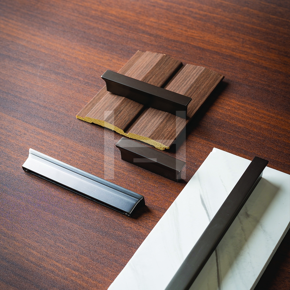 H208-DG - Handle Dark Gray Tarikan Gagang Laci Lemari Minimalis