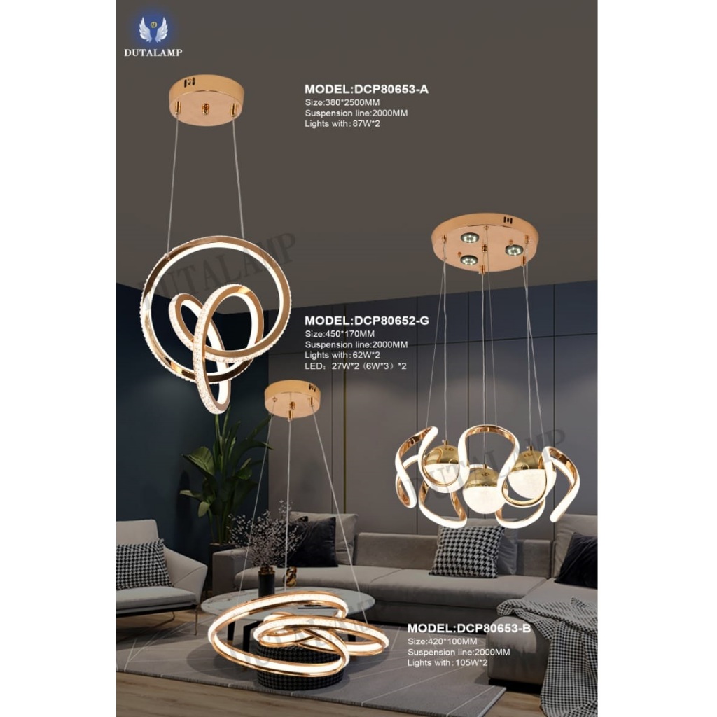 LAMPU HIAS GANTUNG MODERN MINIMALIS DCP 80653