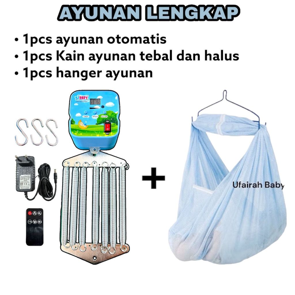 Ayunan listrik, ayunan otomatis, ayunan lengkap, ayunan bayi elektrik, ayunan goyang sendiri