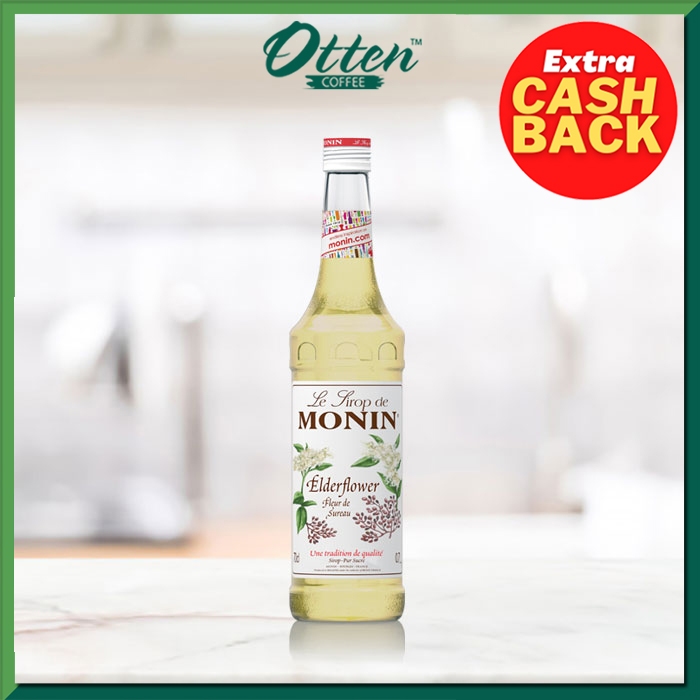 

Monin - Syrup Elderflower (700 ML) - Sirup Minuman Rasa Bunga Elder