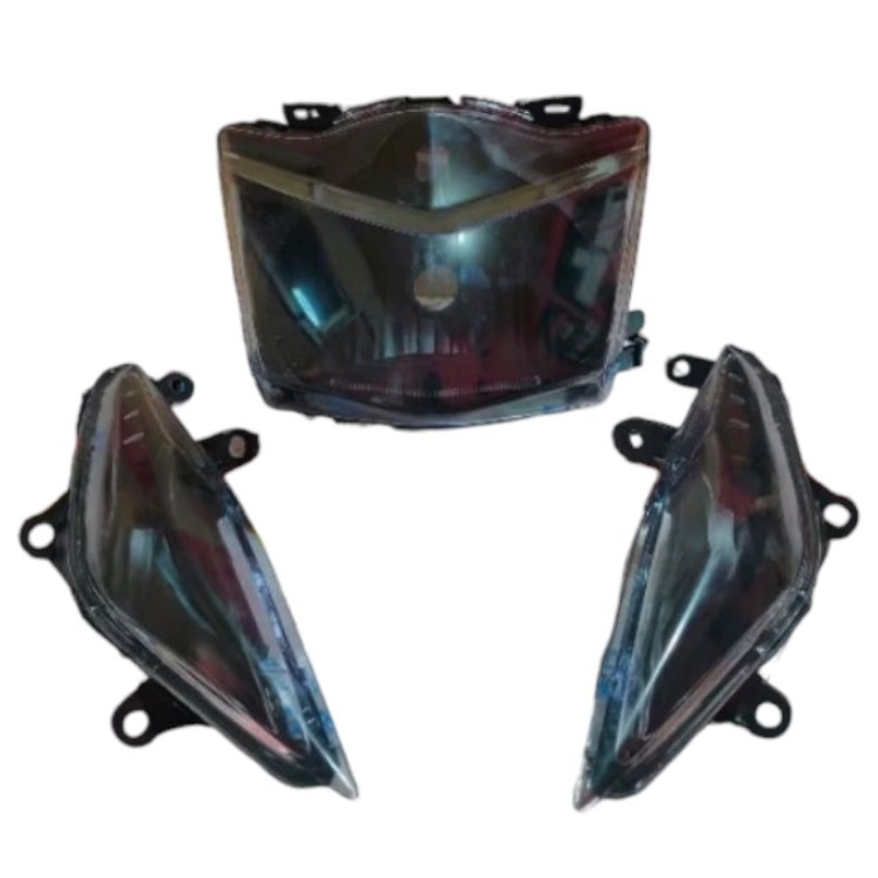 Lampu Depan + Sen BEAT KARBU COSTUM HITAM SMOKE 2008-2012