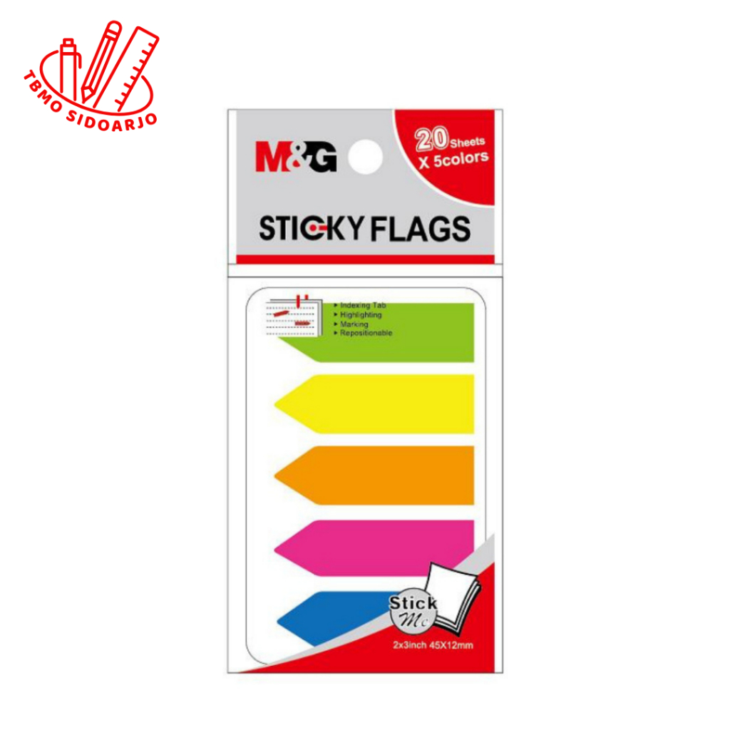 

TBMO M&G 2x3' Pet Sticky Note Flag 20 Sheets 45x12mm YS-99