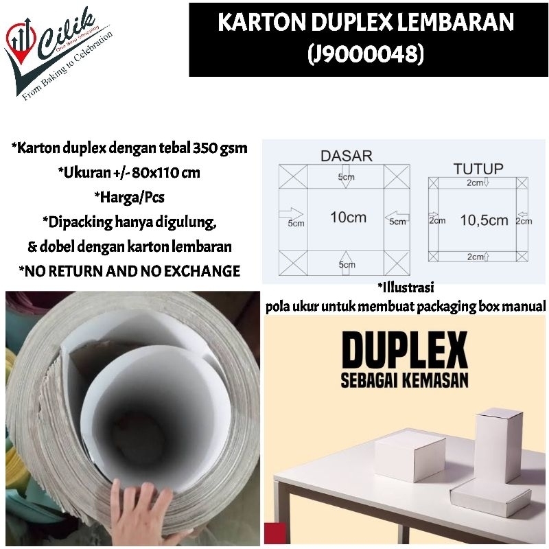 

karton+duplex+lembaran+bahan+dasar+kemasan+dus+box+packaging+wadah+kue+cake+souvenir+kado+gift+snack+dessert+jajanan+nasi+katering+prakarya+DIY+kerajinan tangan+handmade+handcraft