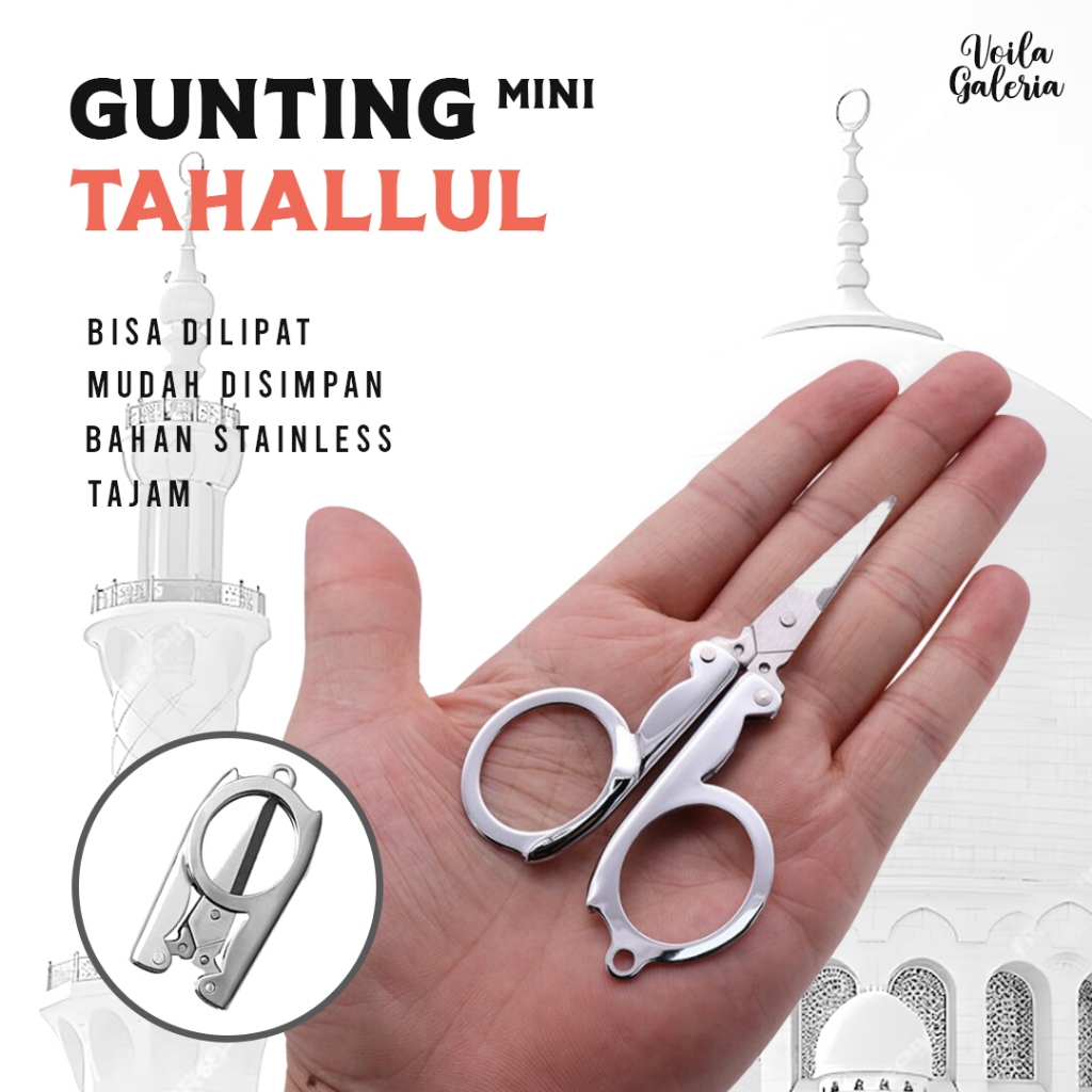 

Gunting Lipat Mini untuk Tahalul Haji Umroh - Gunting Kecil Potong rambut