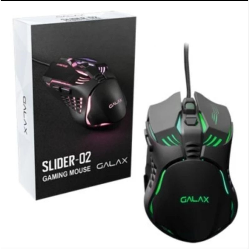 GALAX SLIDER-02 WIRED GAMING MOUSE-LIGHTING EFFECT - 3200DPI