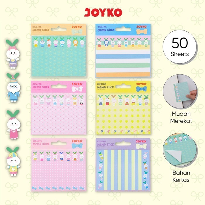 

[1 Pcs] Memo Stick Stick Note Kertas Memo Tempel Joyko MMS-42