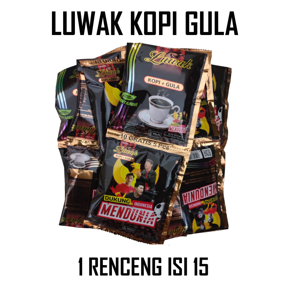 

LUWAK HITAM KOPI DAN GULA RENCENG ISI 15