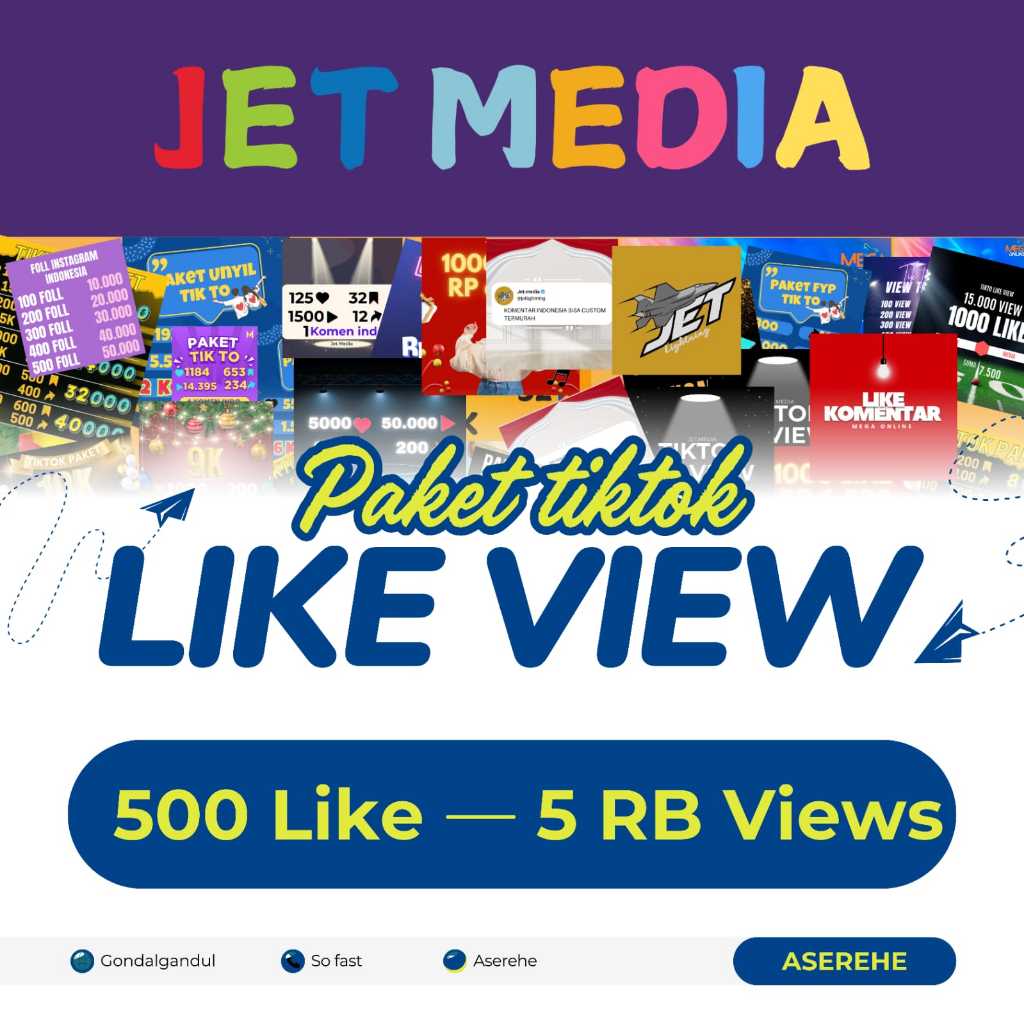 tiktok paket like.fyp view proses cepat murah bergaransi good auto fyp ke dia