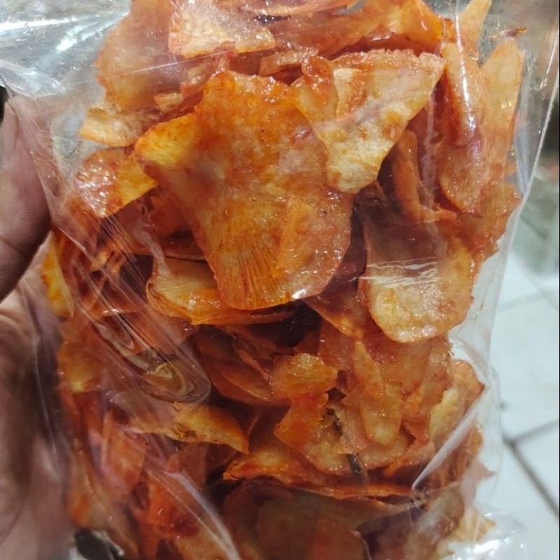 

Keripik Singkong Lengket250g//500g Keripik Singkong Pedas Manis