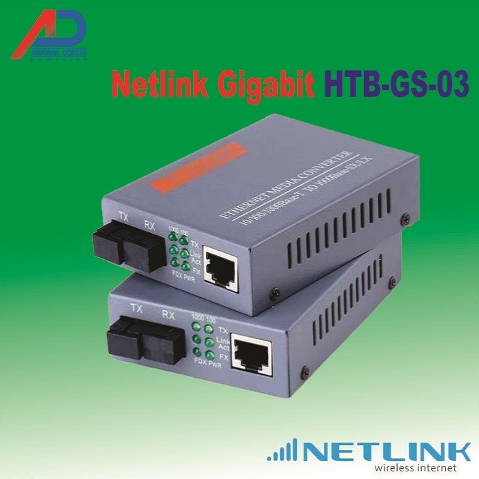 Converter FO to LAN Netlink HTB-GS-03 Gigabit