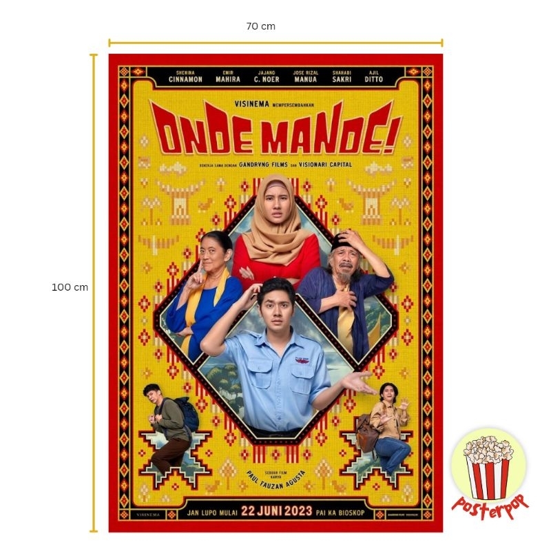 Poster Film Onde Mande - one sheet bioskop indonesia