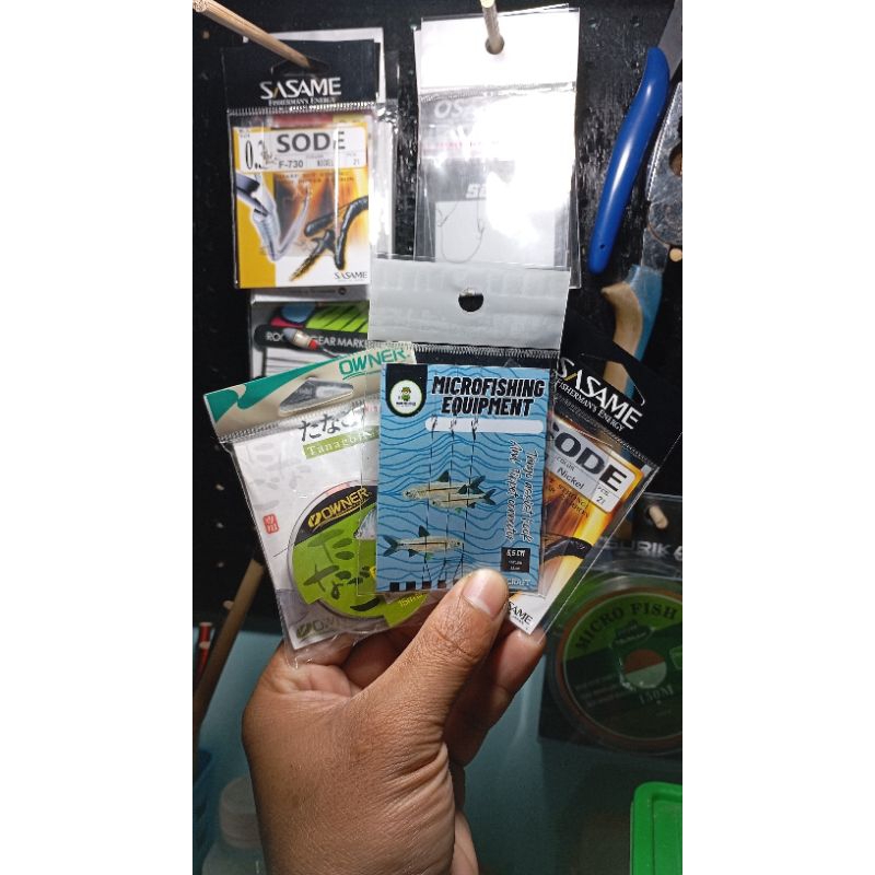 rangkaian kail lepas pasang Tanago assist hook untuk ikan wader sepat rasbora mancing tanago