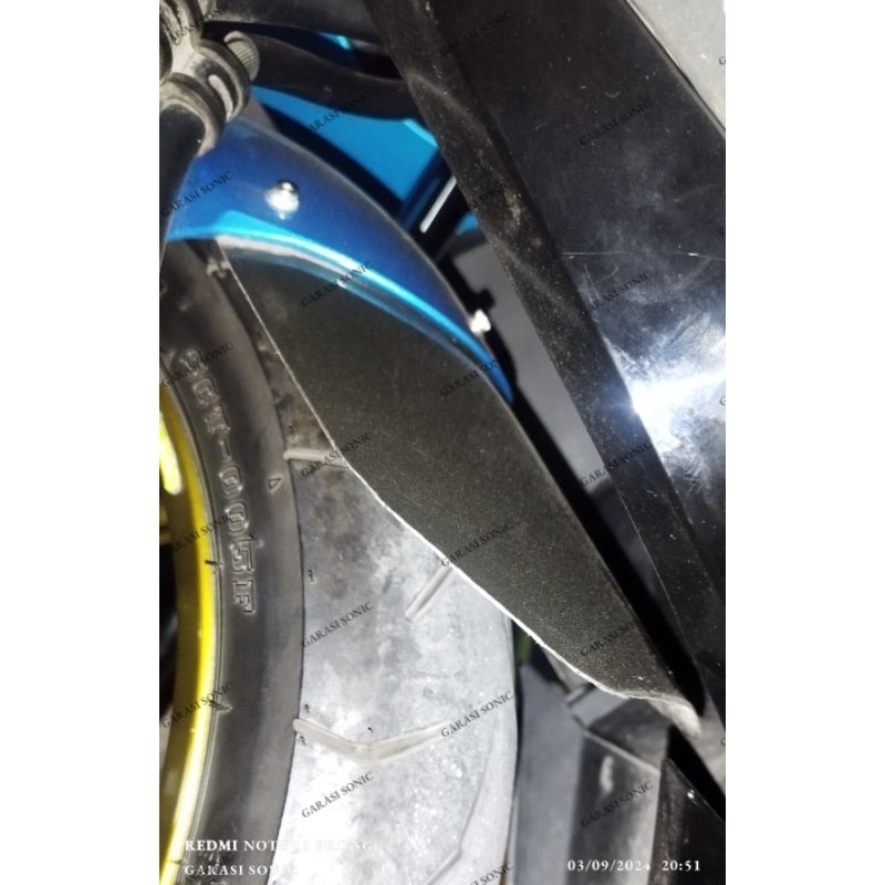 Mudguard universal (pelindung lumpur), spakbor tambahan untuk motor Alva Cervo, nmax, PCX dll