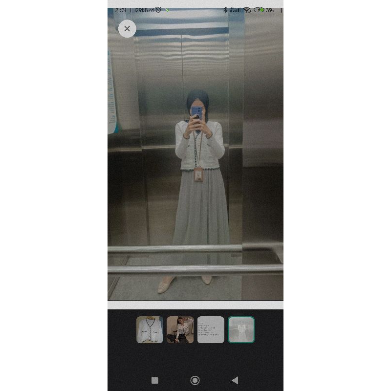 Blazer rajut wanita putih