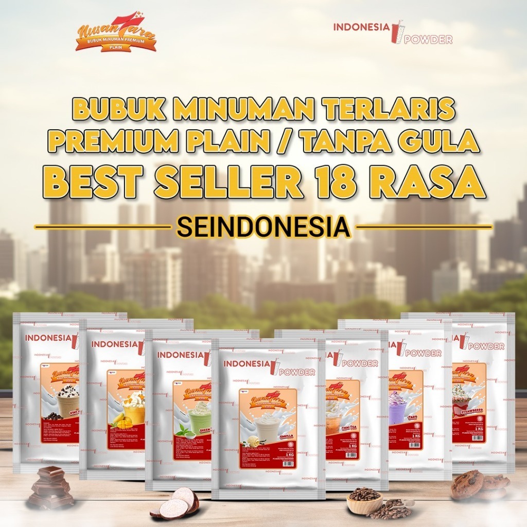 

[SERIES] OMURA NUSANTARA Bubuk Minuman Instant Premium Plain Tanpa Gula Horeca Aneka Rasa 1 Kg