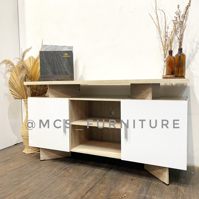 Meja Bufet Bifet TV Japandi Mebel Furniture MCS Semarang