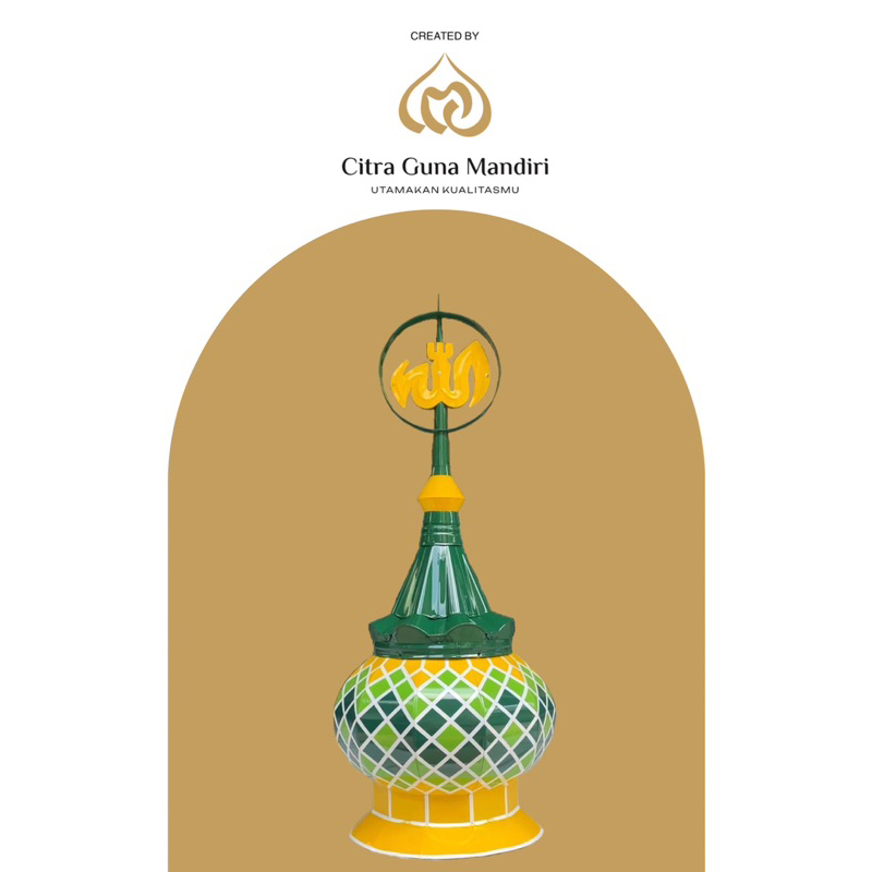 KUBAH MASJID DEKORATIF DM 40 CM