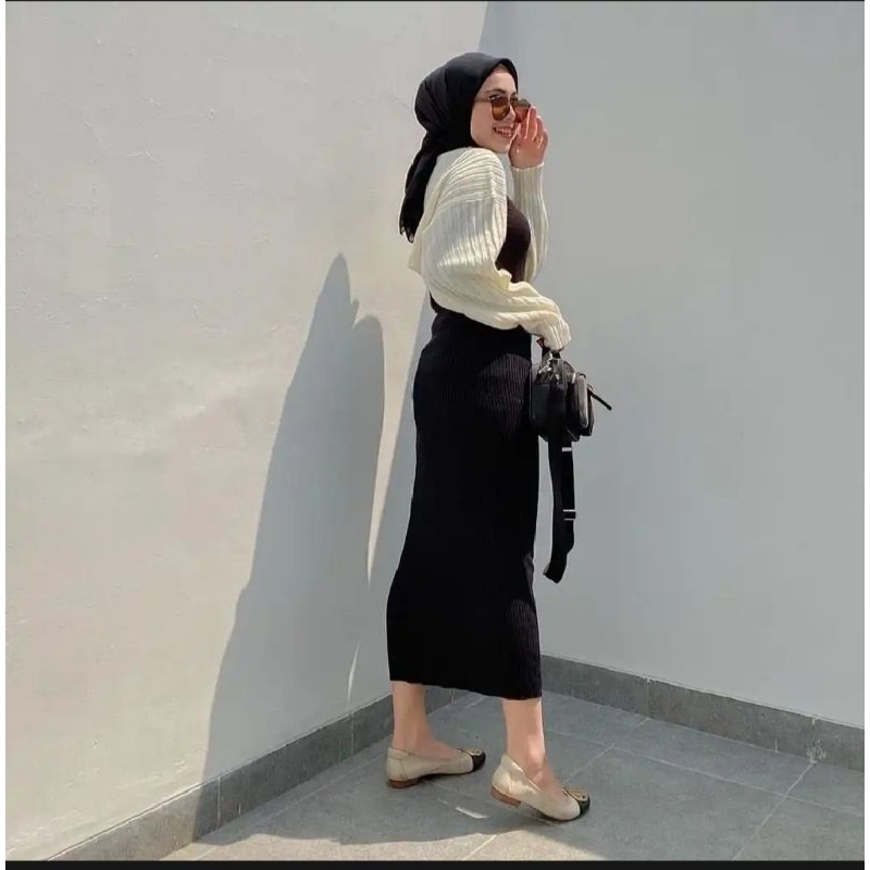 80 / ROK SPAN SCUBA 7/9 / ROK SPAN PENDEK 7/9 / SPAN STRITCH / ROK PENDEK WANITA PINGGANG KARET