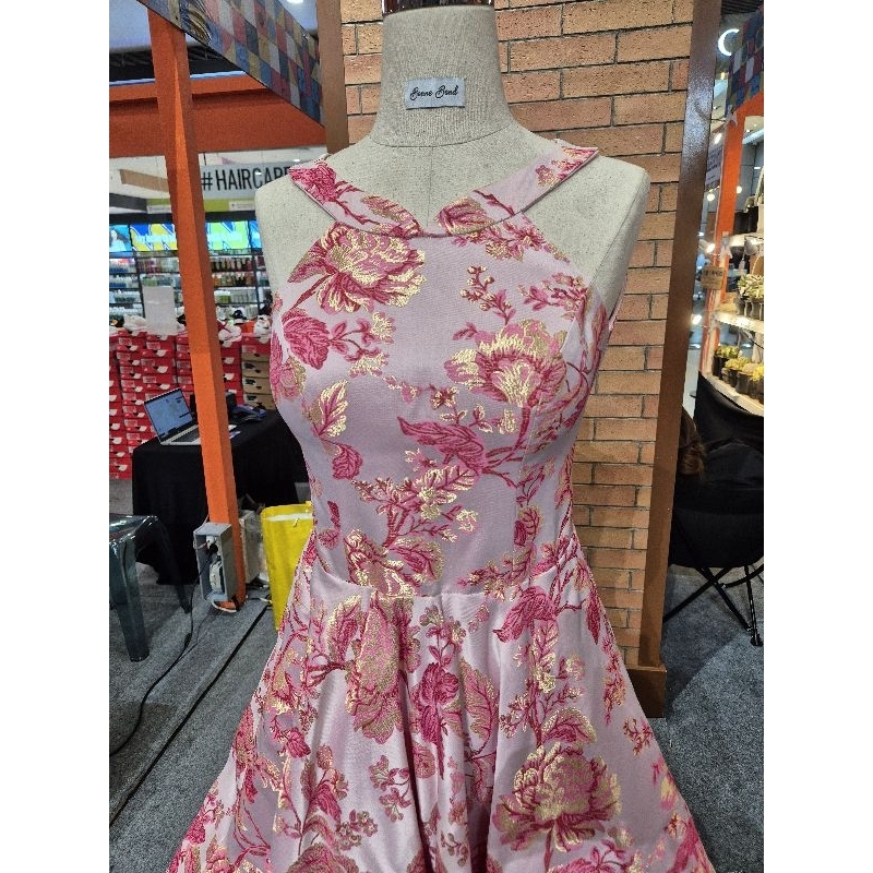 dress sangjit / dress cheongsam / dress pink