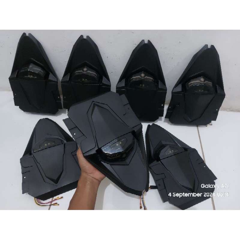 Sambungan Undertail Khusus Satria Fu FL / Facelift warna Hitam Doff