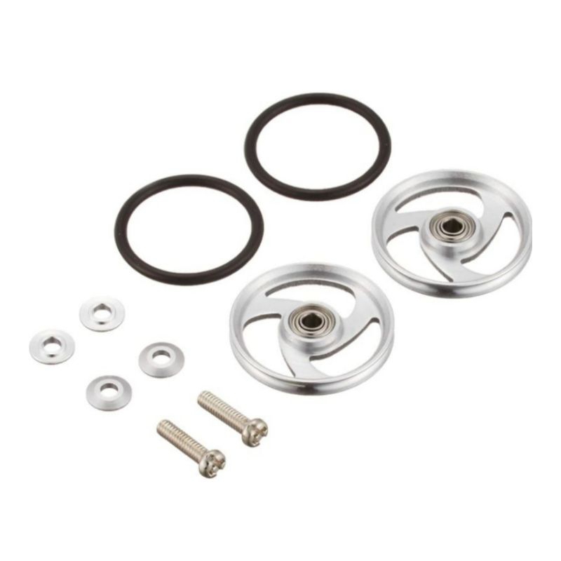 TAMIYA 15160 19MM ALUMINUM BALL-RACE ROLLERS RINGLESS [ AERO-SPOKE TYPE ]