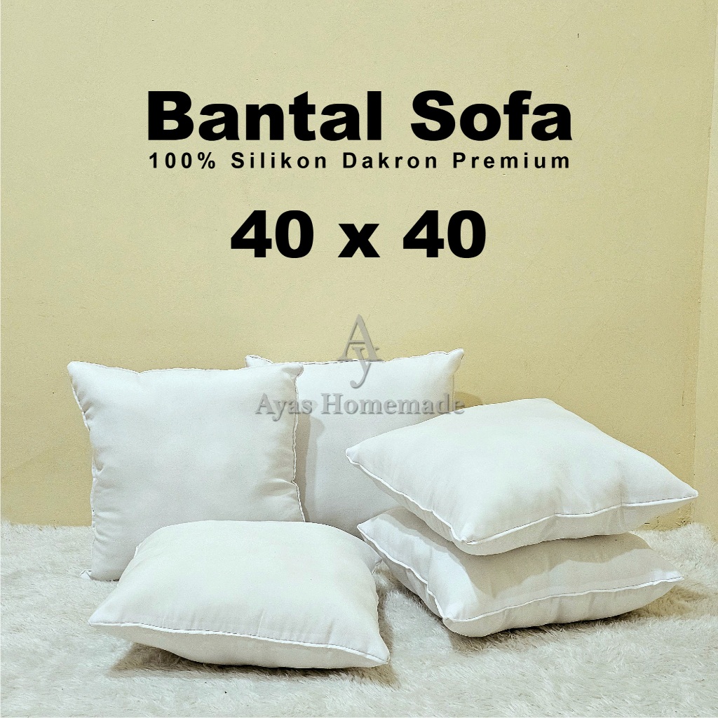 (1 Set 5 Pcs) Bantal Sofa / Bantal Kursi Motif Emboss Polos 40x40