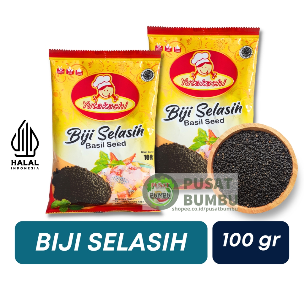 

Biji Selasih Super 100 Gram / Basil Seed