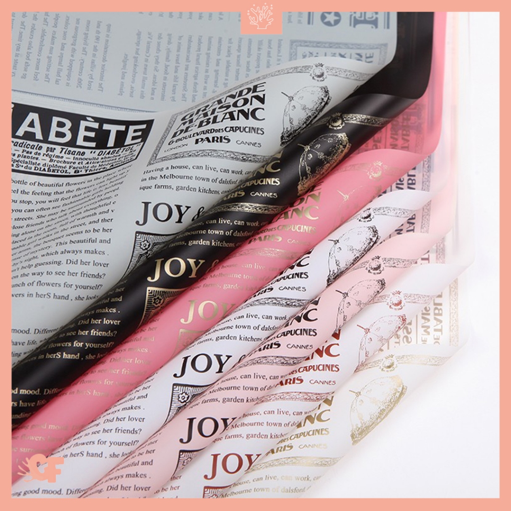 

Kertas Buket Bunga Koran Flower Wrapping Paper Newspaper Cellophane KB6041