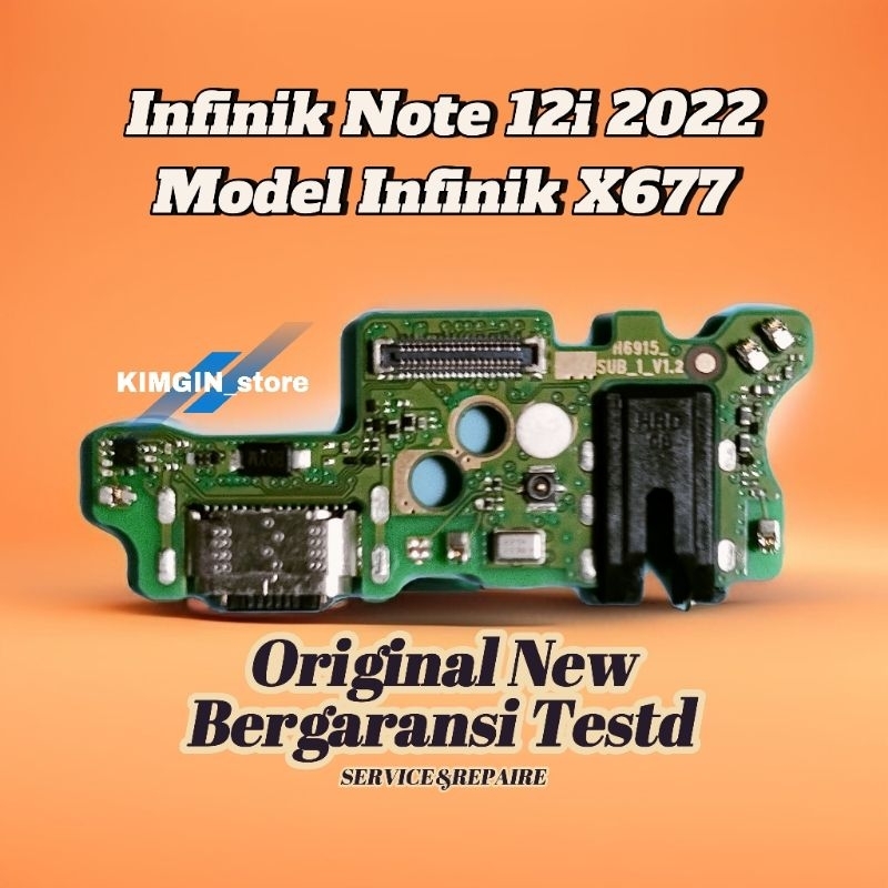 Konektor Cas Papan Pcb Konektor Cas Mic Infinik Note 12i 2022 Model Infinik X677 Original