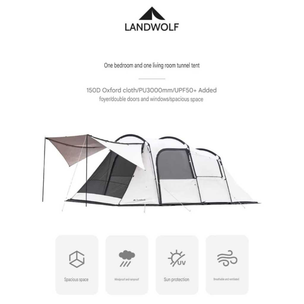 DRASOUL LANDWOLF TUNNEL TENT/ Tenda Tunnel Drasoul Landwolf