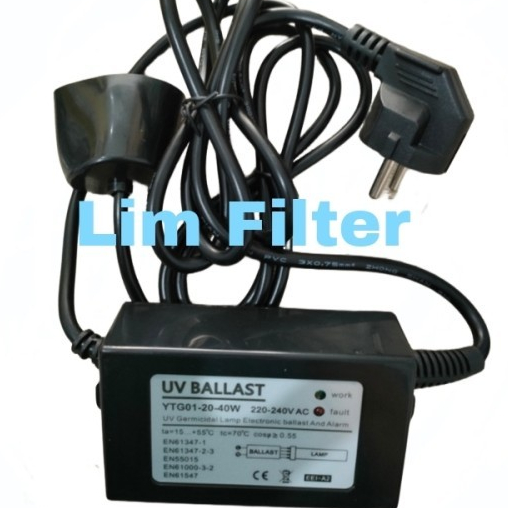 Silahkan Order] BALLAST UV 12 GPM - BALLAST ULTRA VIOLET 10-40 WATT 4 PIN