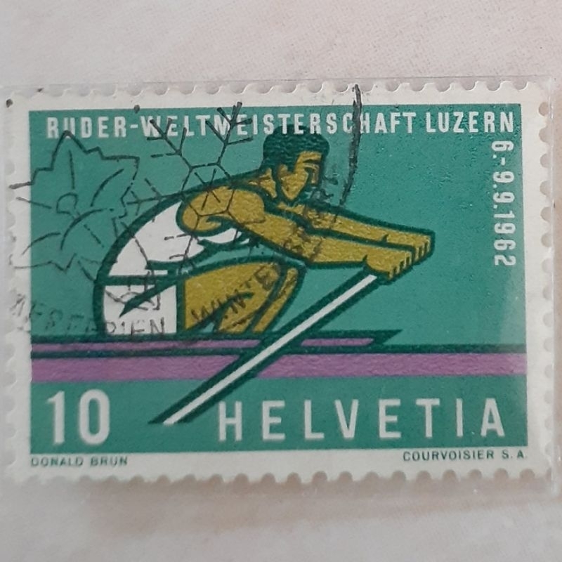 

Perangko Swiss World Championships Rowing (Rower) Tahun 1962