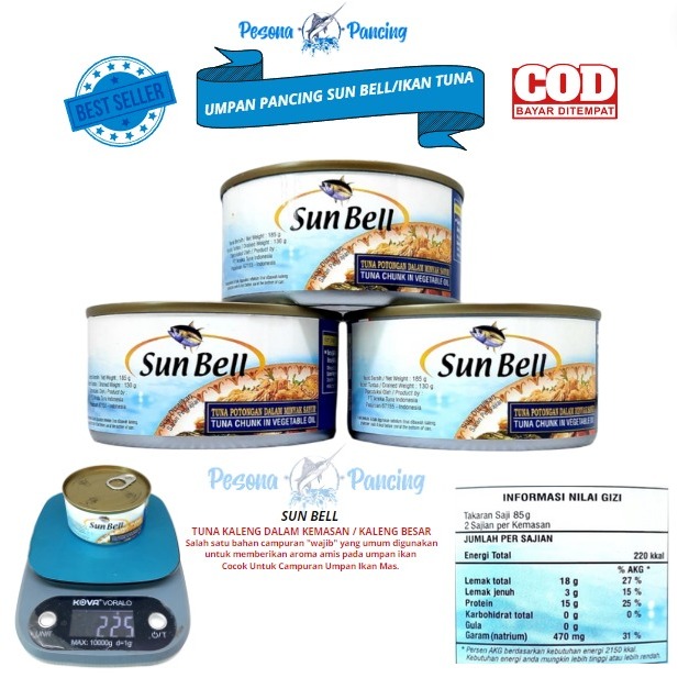Umpan Pancing SUNBELL TUNA BESAR Kaleng Super Gacor