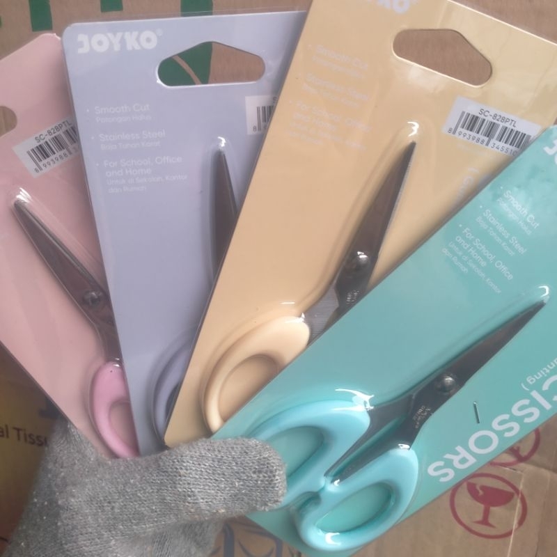 

1 Pcs GUNTING KECIL Warna Pastel SCISSORS JOYKO 828PL GROSIR