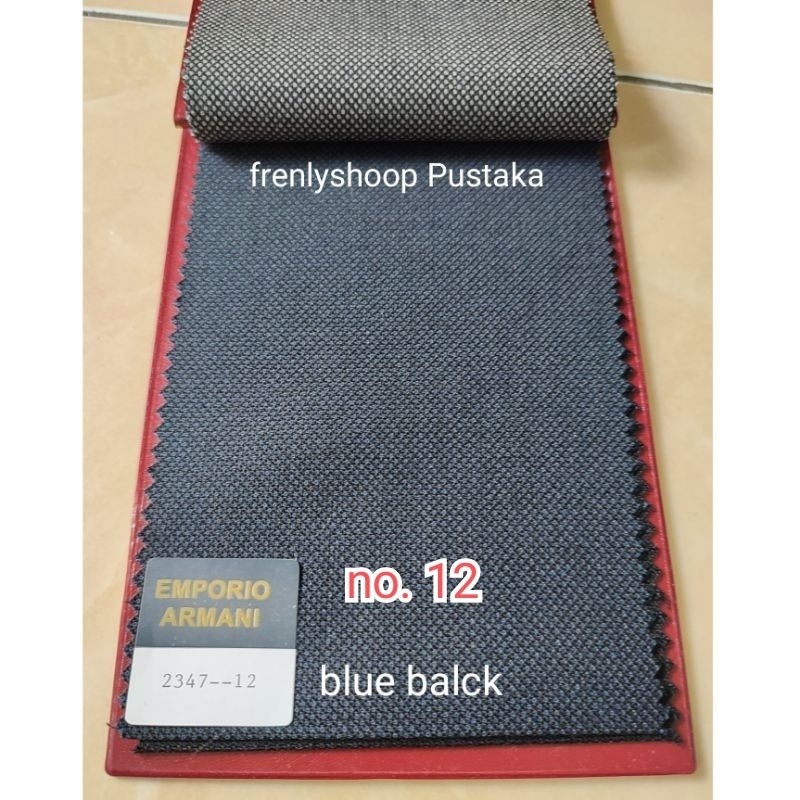 Kain Bahan stelan jas wool super 180`s Emporio Armani motip dot (hrg 50 cm )