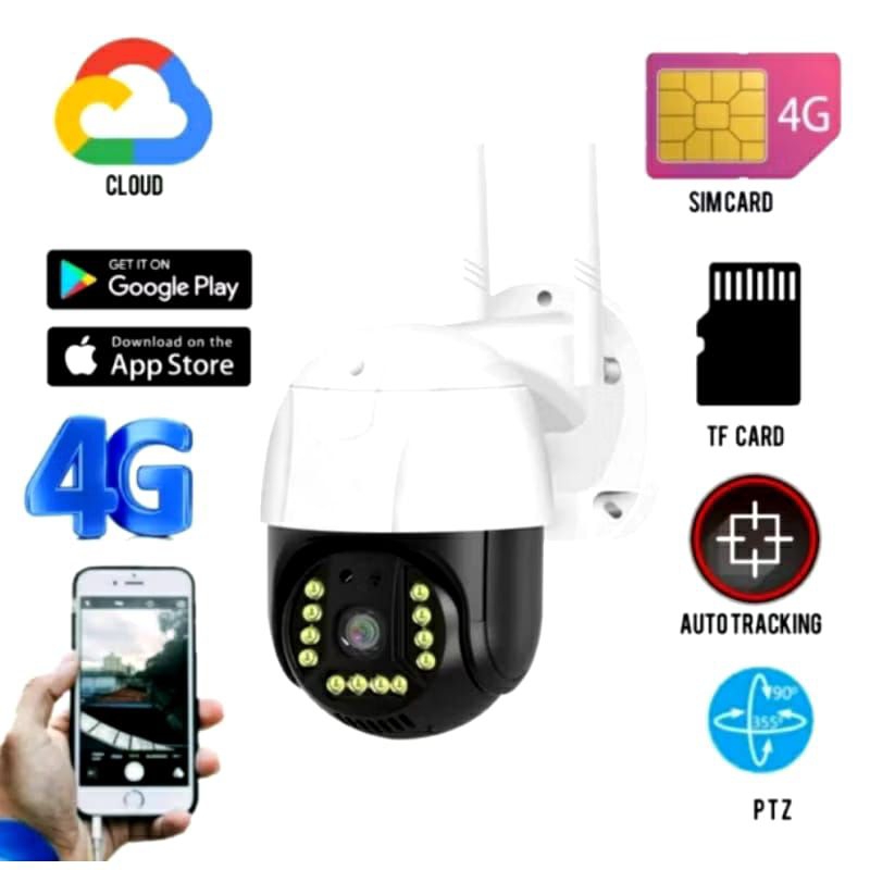 New CCTV IP OUTDOOR SIM CARD 4G V380PRO 8MP TANPA WIFI KAMERA SIM CARD