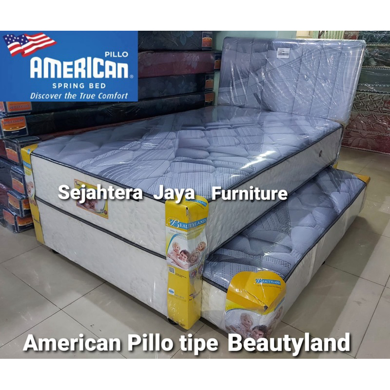 SET Springbed 2in1 American Pillo Asli tipe Beautyland 120x200cm