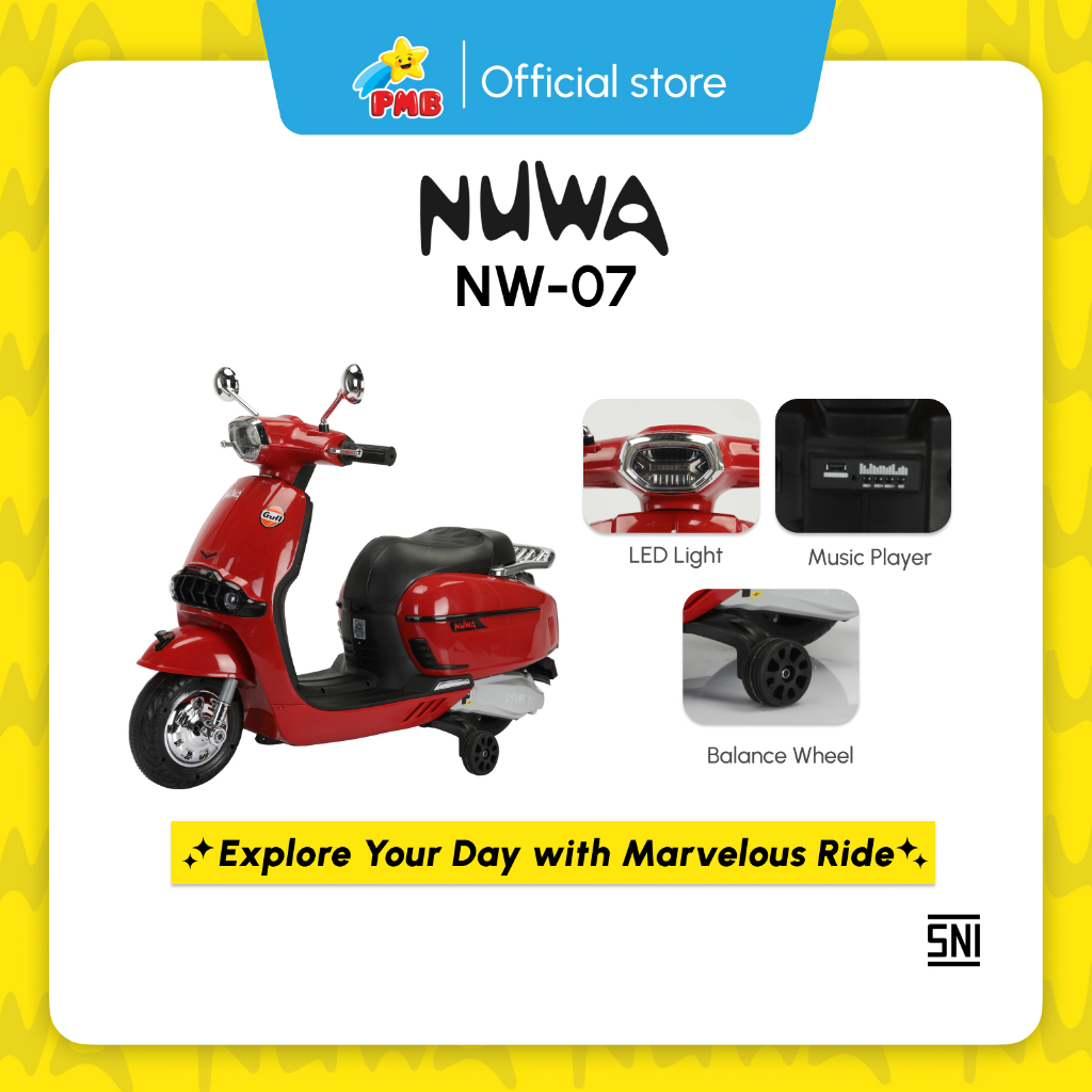 Mainan Anak Motor Aki Nuwa NW07 – PMB Toys | Motor aki anak | Motor-motoran aki anak | motor anak | 