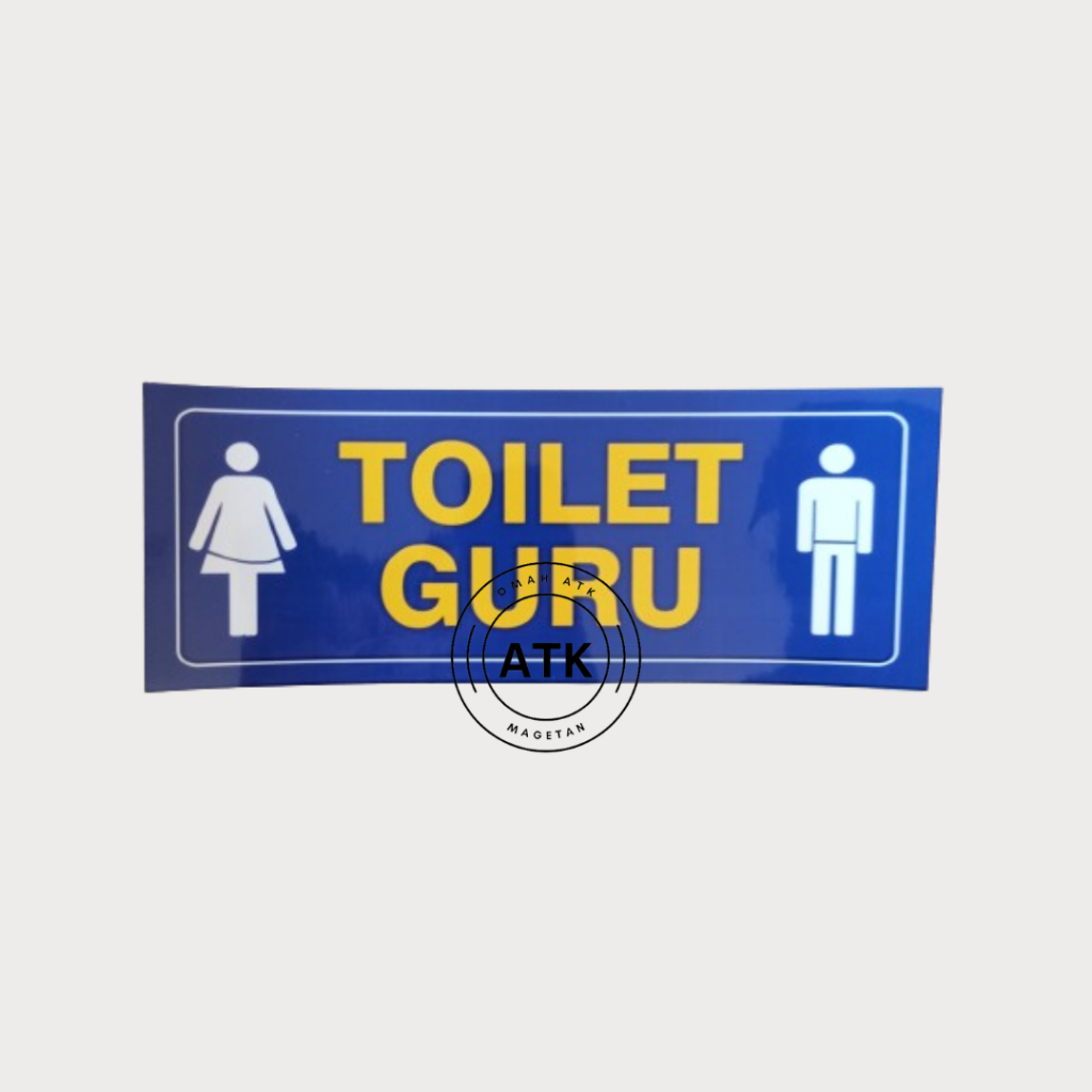 

Stiker Toilet Guru - Kamar Mandi/WC Guru - Toilet Khusus Guru