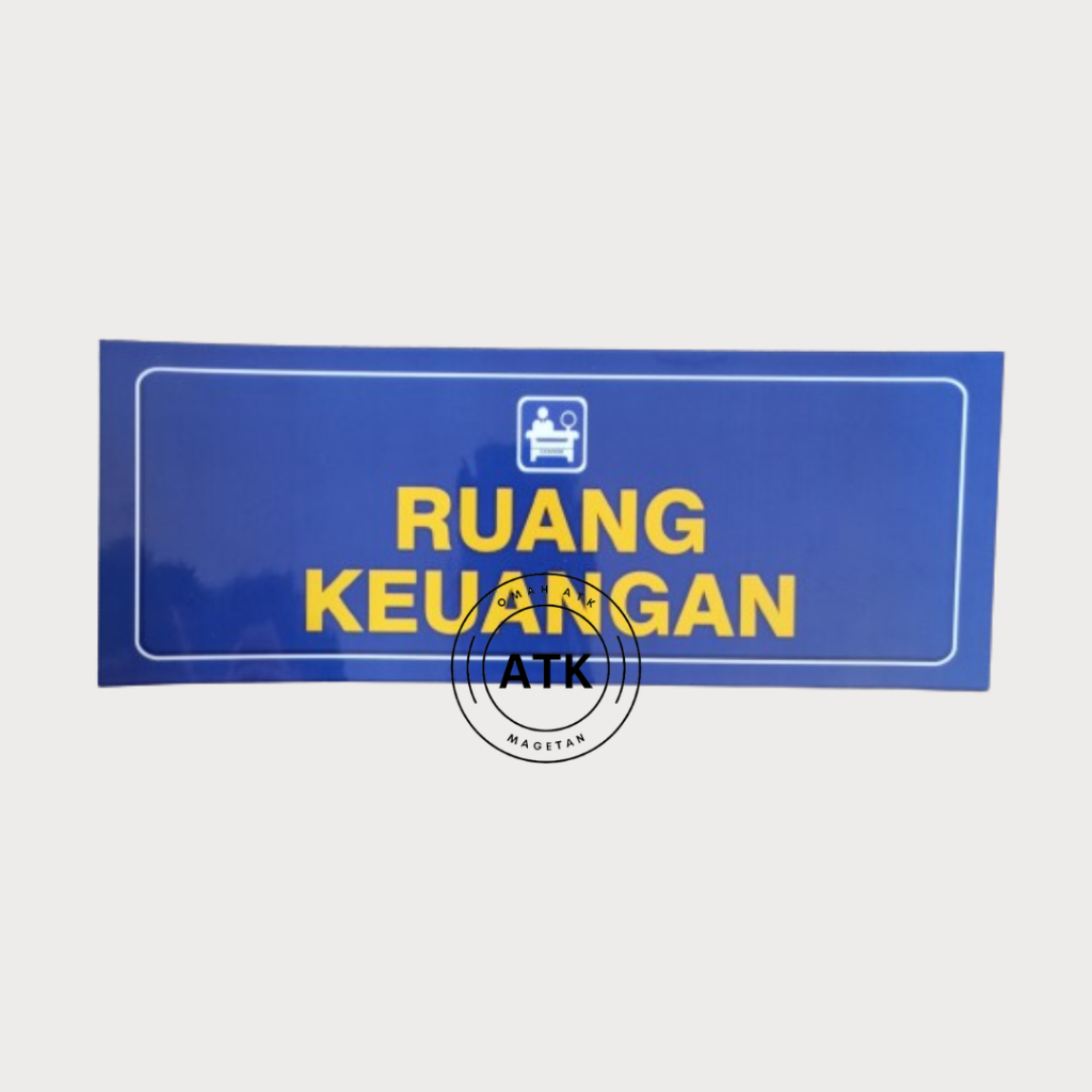 

Stiker Ruang Keuangan - Stiker Administrasi - Stiker Vinyl