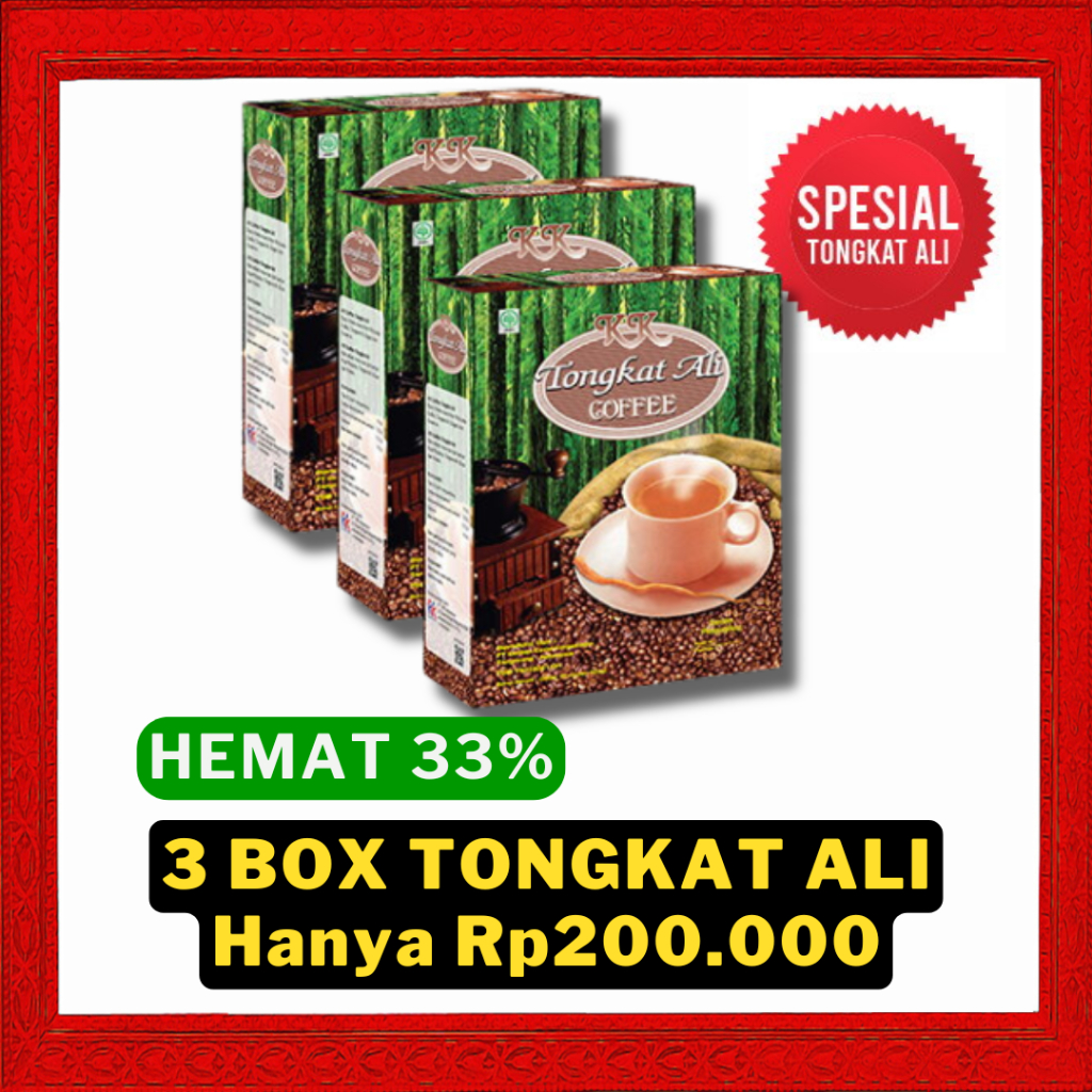 

KK Coffee Kopi Kesuburan Bontanikal 5 in 1 (Tongkat Ali) White Ginseng Stamina KK Indonesia