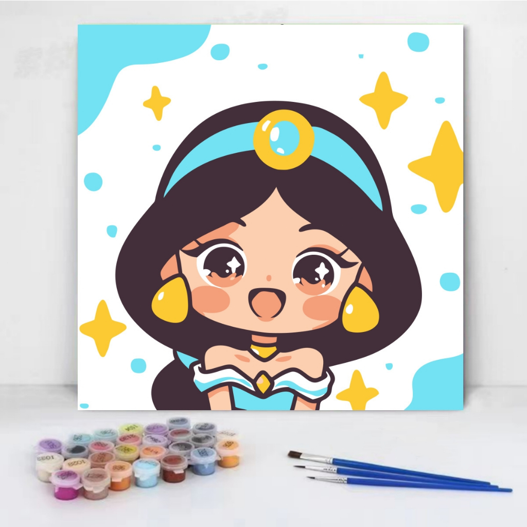 

Canvas Painting By Number / Melukis Mewarnai Kanvas Nomor Prakarya Anak