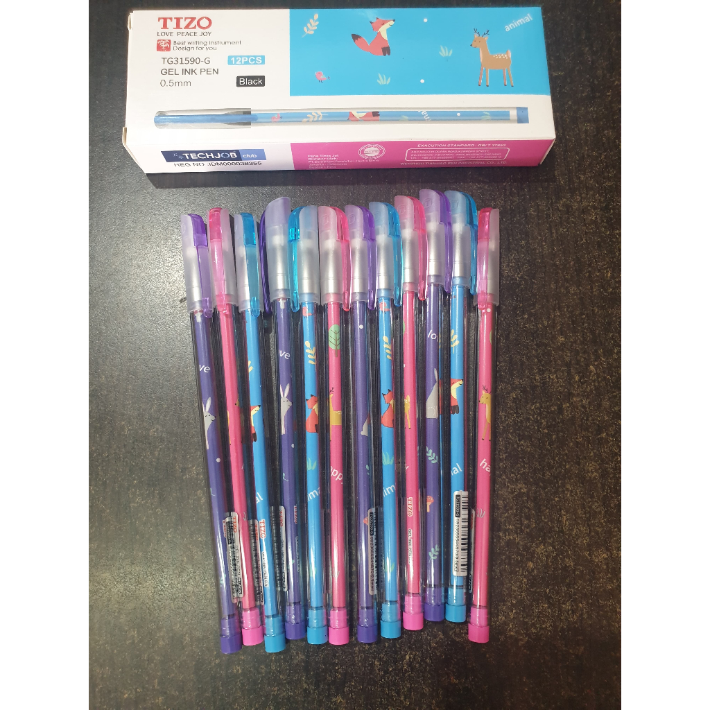 

Ballpoint, Bolpen, Pulpen Gel Tizo Happy Animal TG31590-G 0.5mm