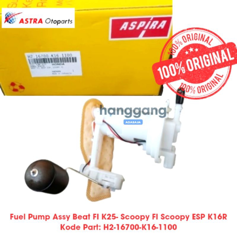 Fuel Pump Pompa Bensin Motor Beat FI CBS K25 Scoopy ESP FI Ori Aspira K16