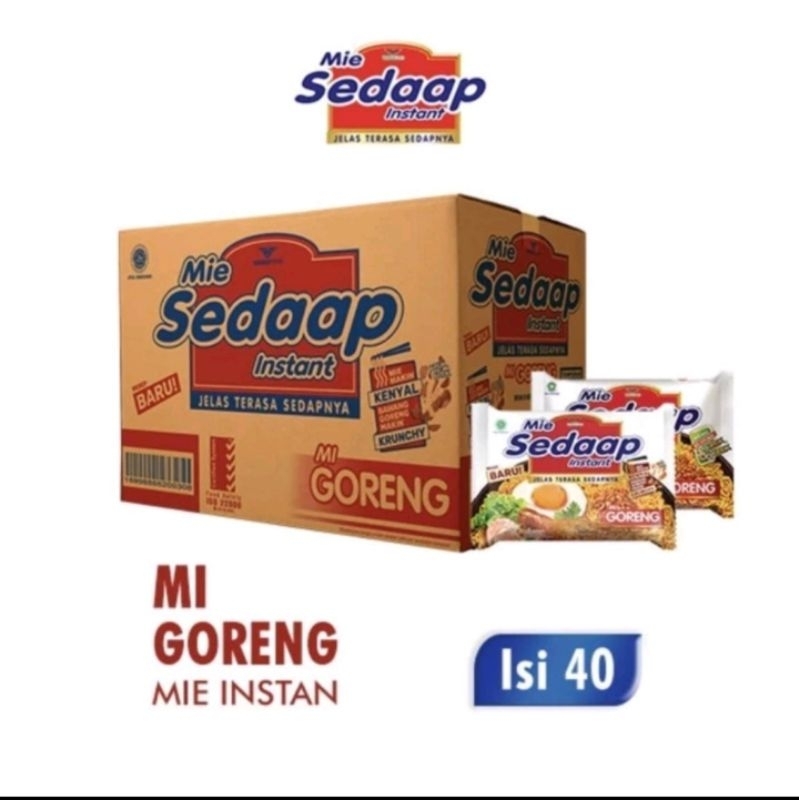 

MIE SEDAAP GORENG 1 DUS isi 40pcs