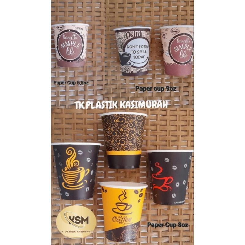 Paper Cup Motif 6,5oz, 8oz, 9oz