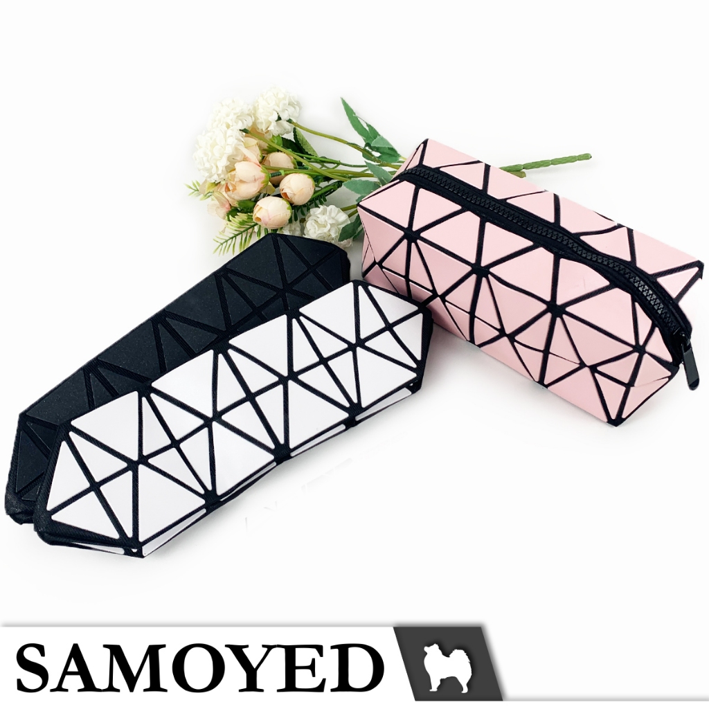 

HJK Tempat / Kotak Pensil / Alat Tulis / Kosmetik / Dompet / Tas Motif Geometri Segitiga /